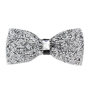 Mens Rhinestone Embellished Pre-Tied Bow Tie